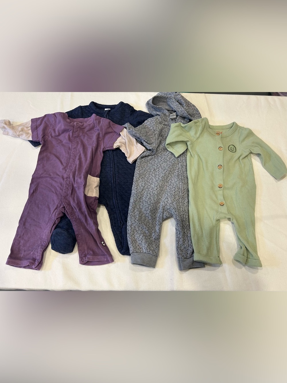 Baby long sleeve romper bundle